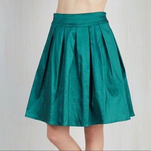 RockSteady Teal Metallic Circle Skirt